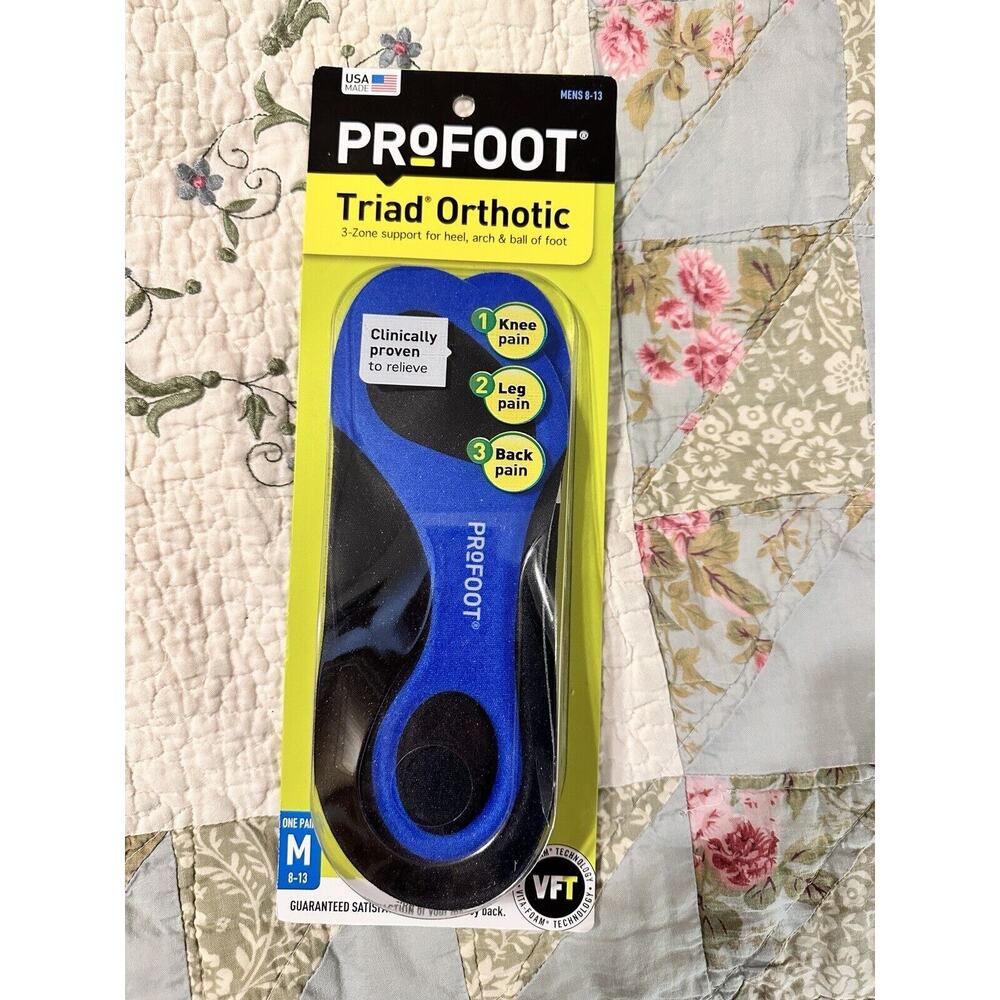MEN Profoot Triad Orthotic Men's Size 8-13 NEW